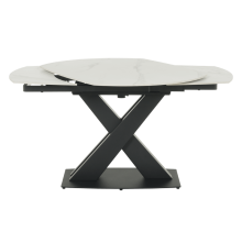 Разтегателна трапезна маса KARLINO - бяла