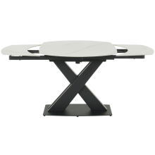 Разтегателна трапезна маса KARLINO - бяла