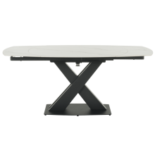 Разтегателна трапезна маса KARLINO - бяла