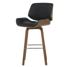 Бар стол Carmen 4027 - орех / черен