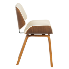 Трапезен стол Carmen 9976 - орех-крем