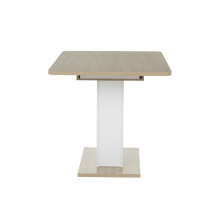 Разтегателна трапезна маса VEGAS T - дъб сонома / бял