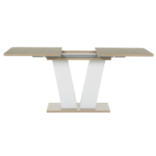 Разтегателна трапезна маса VEGAS T - дъб сонома / бял