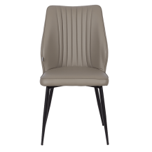 Трапезен стол LAREDO Y еко кожа - тъмнобежов 80