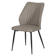 Трапезен стол LAREDO Y еко кожа - тъмнобежов 80