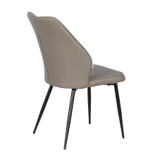 Трапезен стол LAREDO Y еко кожа - тъмнобежов 80