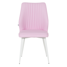 Трапезен стол LAREDO 3 Y силиконова кожа - розов 14