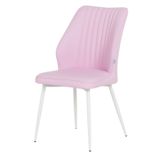 Трапезен стол LAREDO 3 Y силиконова кожа - розов 14