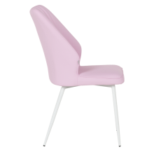 Трапезен стол LAREDO 3 Y силиконова кожа - розов 14