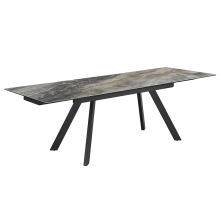 Разтегателна трапезна маса BARCIN - сив / кафяв