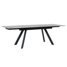 Разтегателна трапезна маса BARCIN - сив / кафяв