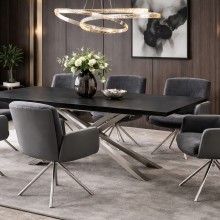 Разтегателна трапезна маса KIKOL - кафява