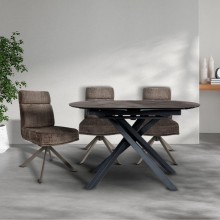 Разтегателна трапезна маса GOLOLIN X - бежова