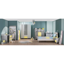 Трикрилен детски гардероб MINIA 143х53х200 см