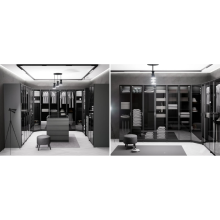 Двукрилен гардероб YORK - графит