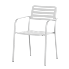 Метален градински стол WASE - бял