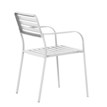 Метален градински стол WASE - бял