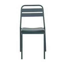 Метален градински стол ABA - тъмнозелен