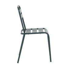 Метален градински стол ABA - тъмнозелен