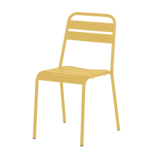 Метален градински стол ABA - жълт