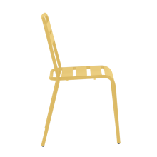 Метален градински стол ABA - жълт