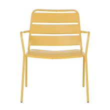 Метален градински стол SAKI - жълт