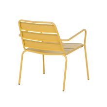 Метален градински стол SAKI - жълт