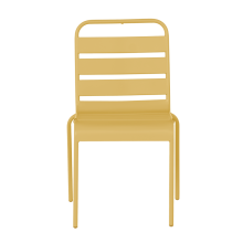 Метален градински стол MURI - жълт