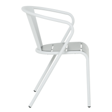 Метален градински стол KADUNA - бял