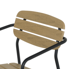 Метален градински стол YOBE - бук