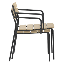 Метален градински стол YOBE - бук