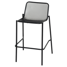 Метален кетъринг бар стол BAMA - черен