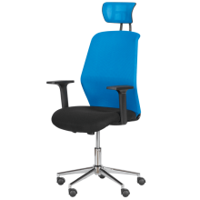 Президентски офис стол Carmen 7535-1 - синьо - черен