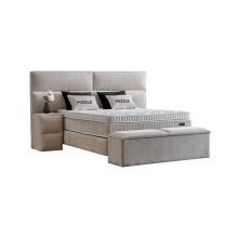 Тапицирана спалня с матрак PUZZLE 180 х 200 - сив 16