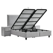 Тапицирана спалня с матрак COMO 160 x 200 - сребърен AN Тапицирана спалня с матрак COMO 160 x 200 - сребърен AN