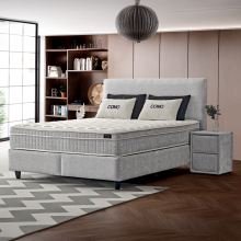 Тапицирана спалня с матрак COMO 160 x 200 - сребърен AN Тапицирана спалня с матрак COMO 160 x 200 - сребърен AN