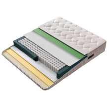 Тапицирана спалня с матрак MOONLIGHT 160 x 200 - бежов 03