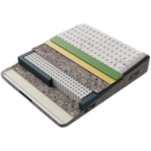 Тапицирана спалня с матрак PICASSO 160 x 200 - графит 501