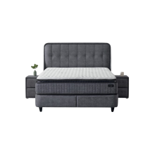 Тапицирана спалня с матрак PICASSO 160 x 200 - графит 501