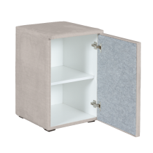 Нощно шкафче за спалня PUZZLE - крем 01