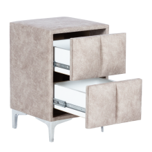 Нощно шкафче за спалня MOONLIGHT - бежов 03