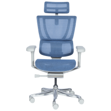 Ергономичен стол ERGOHUMAN IOO ELITE 2 - сива рамка - син Ергономичен стол ERGOHUMAN IOO ELITE 2 - сива рамка - син