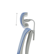 Ергономичен стол ERGOHUMAN IOO ULTRA - сива рамка - син Ергономичен стол ERGOHUMAN IOO ULTRA - сива рамка - син