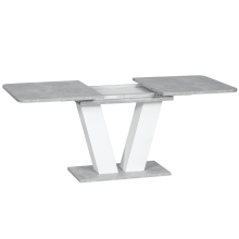 Разтегателна трапезна маса ALARA - бяла