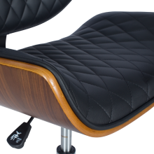 Президентски офис стол Carmen 6410 - орех - черен Президентски офис стол Carmen 6410 - орех - черен