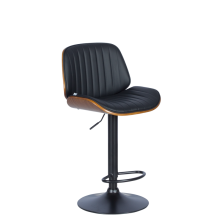 Бар стол Carmen 4028 - орех / черен