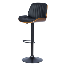 Бар стол Carmen 4028 - орех / черен