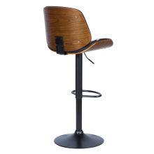 Бар стол Carmen 4028 - орех / черен