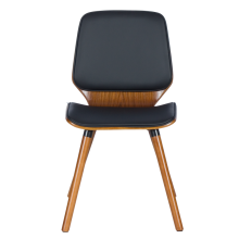 Трапезен стол Carmen 9977 - орех / черен