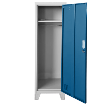 Метален шкаф Carmen CR-1604-1 JZ - Сив / син